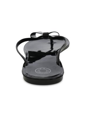 black leatherette flip Flops - 9656851 - Standard Image - 4