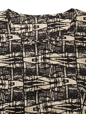 Black Printed Dress - 9668584 - Standard Image - 4
