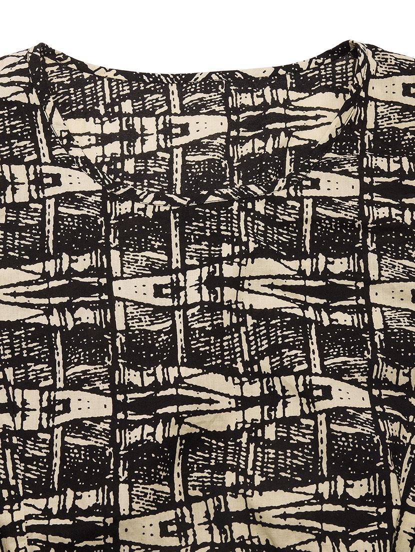 Black Printed Dress - 9668584 - Zoom Image - 4