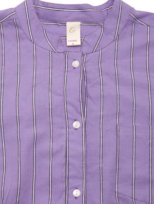 purple cotton yarn dyed shirt - 9668591 - Standard Image - 4