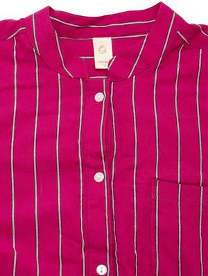 pink cotton yarn dyed shirt - 9668592 - Standard Image - 4