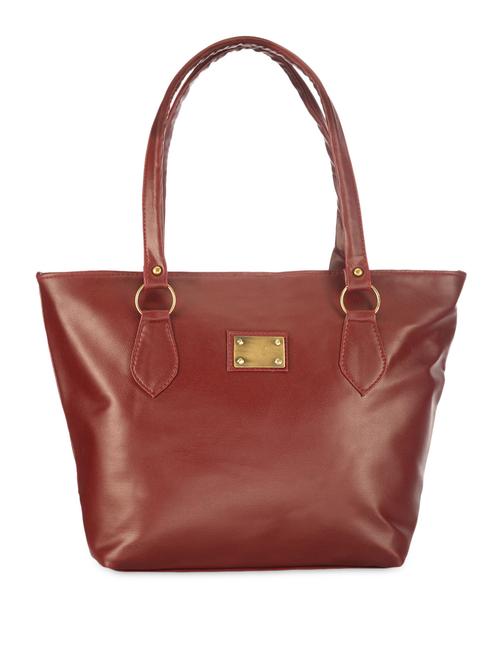 Solid maroon handbag - 969918 - Very Small Image - 1