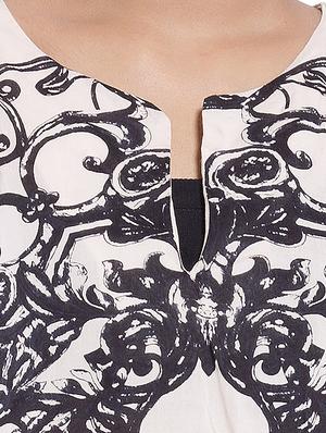 notch neck high low top - 9703884 - Standard Image - 4