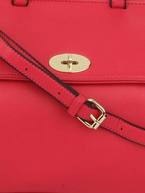 pink faux leather handbag - 9704355 - Standard Image - 4