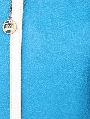 blue leatherette tote bag - 9753576 - Standard Image - 4
