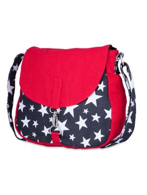 red canvas printed sling bag - 9767194 - Standard Image - 4