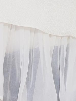 frilled sheer overlay top - 9792184 - Standard Image - 4
