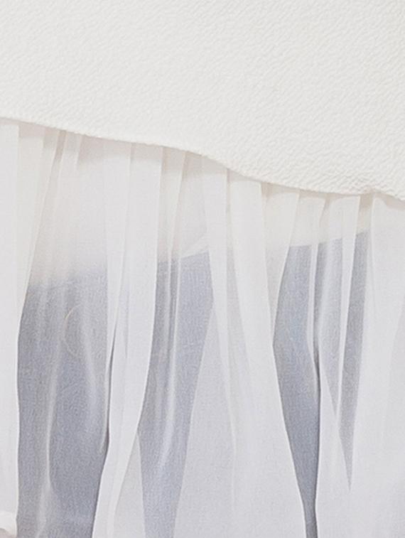 frilled sheer overlay top - 9792184 - Zoom Image - 4