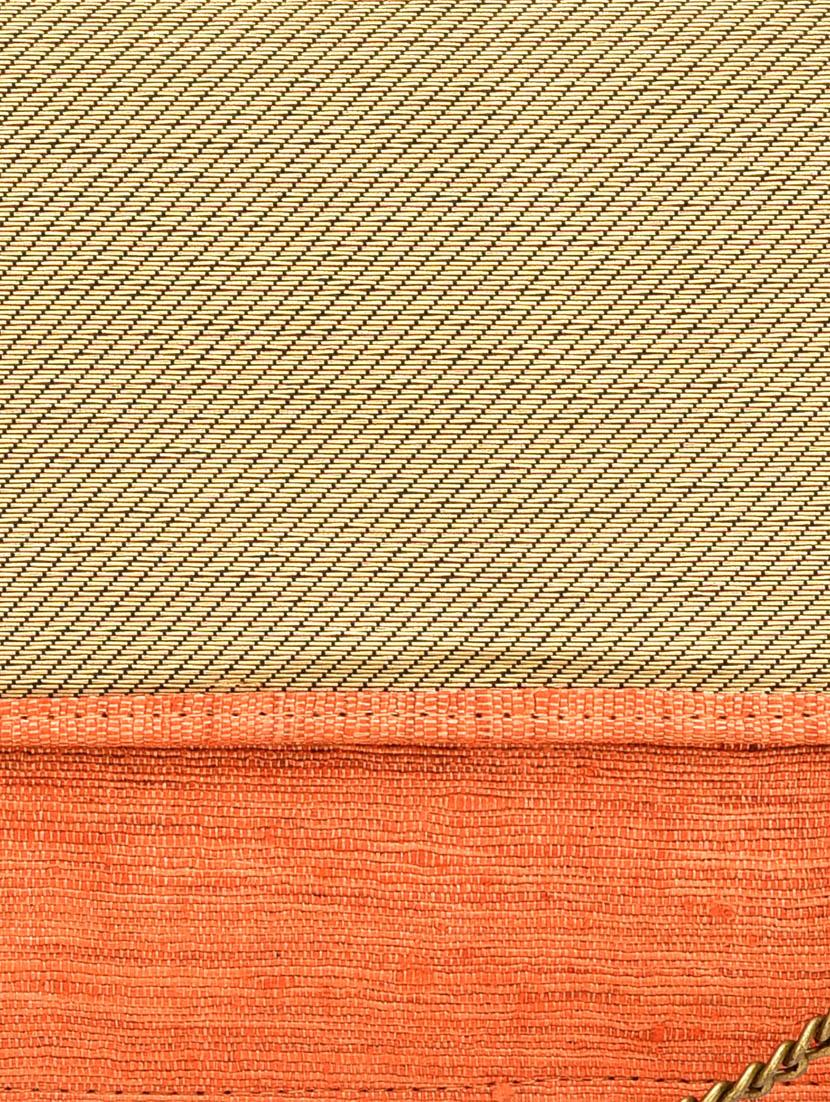peach and gold silk sling bag - 9792229 - Zoom Image - 4