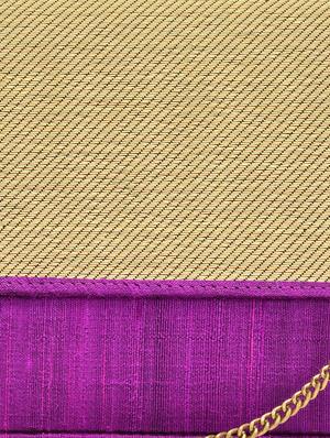 purple and gold silk sling bag - 9792230 - Standard Image - 4