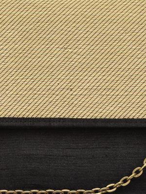 black and gold silk sling bag - 9792231 - Standard Image - 4