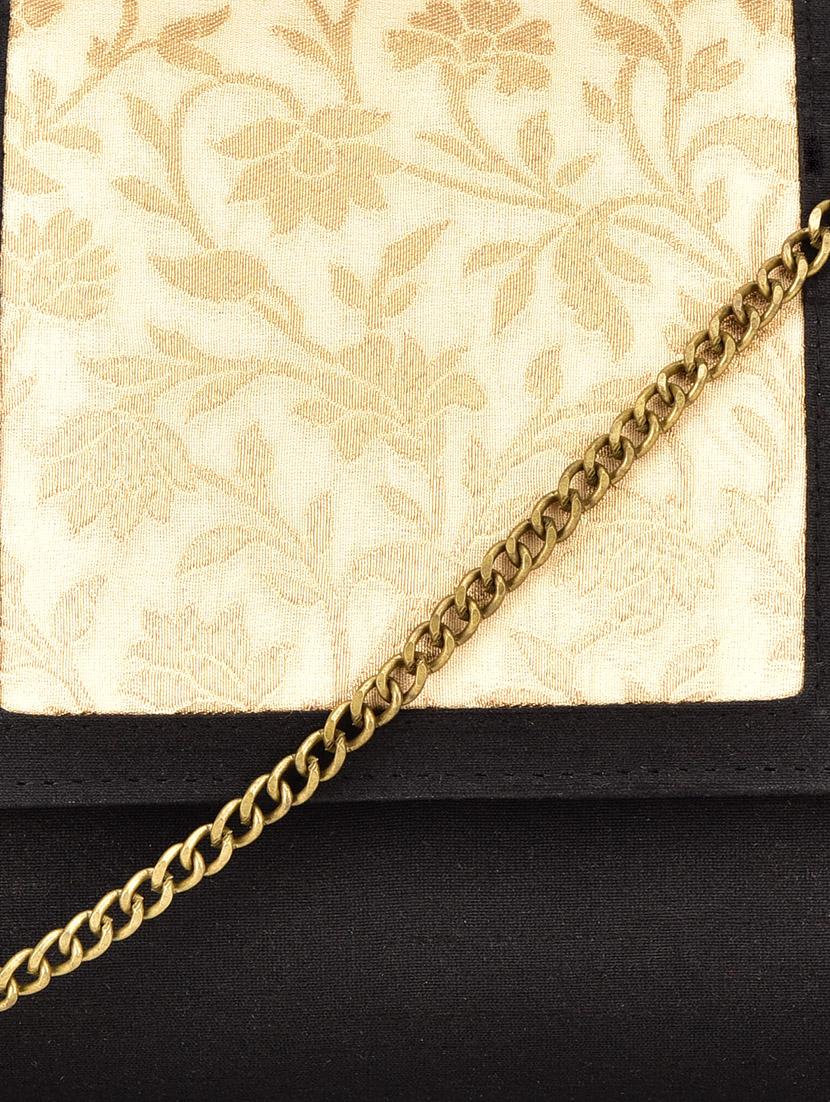 black brocade silk clutch - 9792259 - Zoom Image - 4
