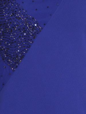 blue solid embellished shift dress - 9794927 - Standard Image - 4