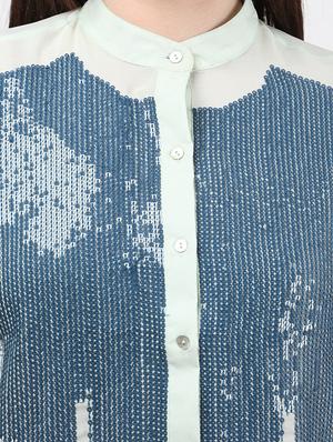 white georgette shirt - 9804890 - Standard Image - 4
