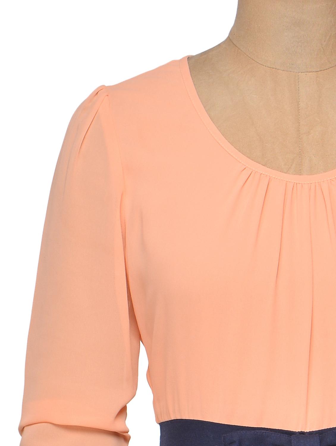 Classic Peach Bow Dress - 981718 - Zoom Image - 4