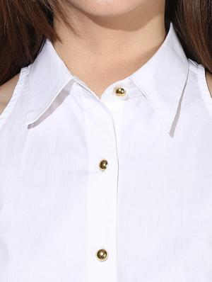 white cotton shirt - 9821235 - Standard Image - 4