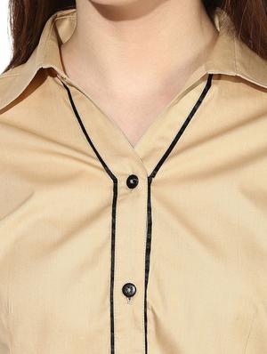 biege cotton shirt - 9821245 - Standard Image - 4