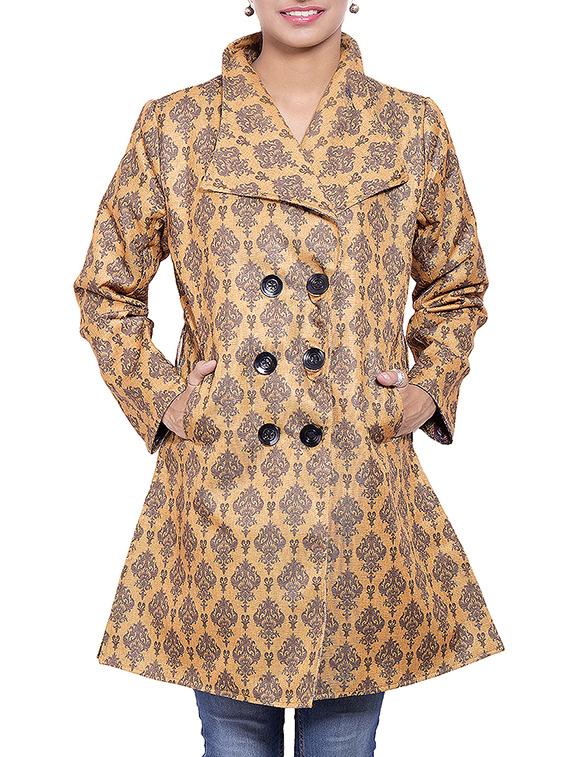 Brown Jute Winter Coat - By