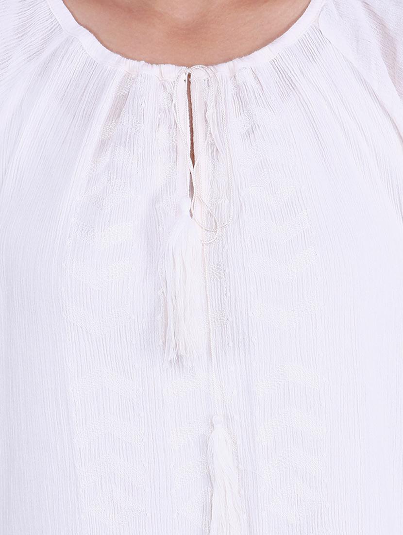 off white color cotton top - 9861070 - Zoom Image - 4