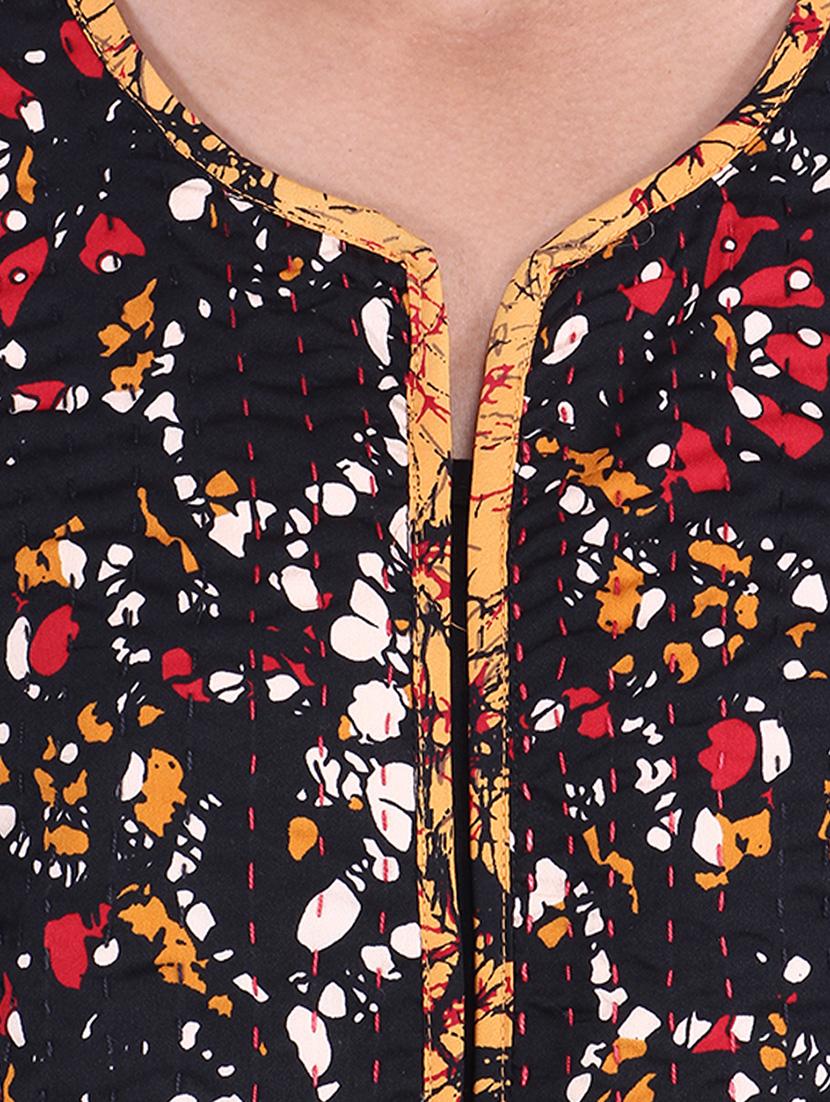 black color cotton summer jacket - 9861092 - Zoom Image - 4