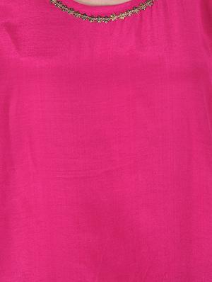 pink color cotton top - 9861130 - Standard Image - 4