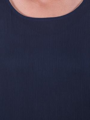 navy blue color cotton top - 9861147 - Standard Image - 4