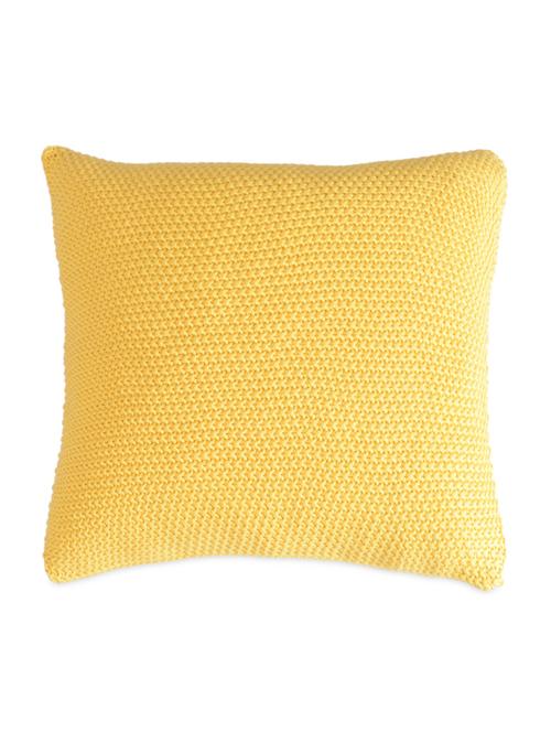 lemon yellow knitted cushion cover - 988460 - Standard Image - 1