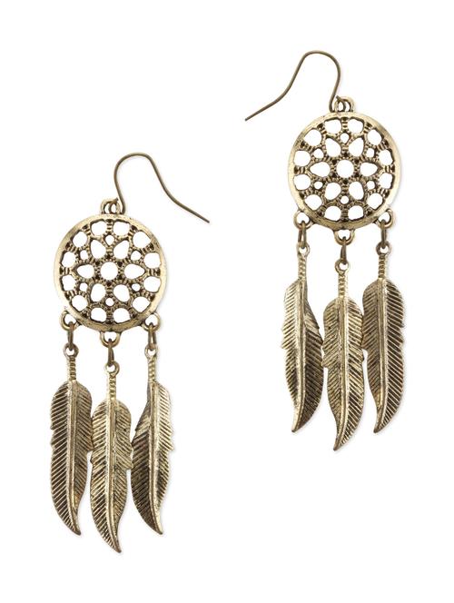 gold metal alloy earring - 9884948 - Standard Image - 1