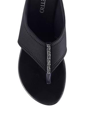 black leatherette sandal - 9900513 - Standard Image - 4