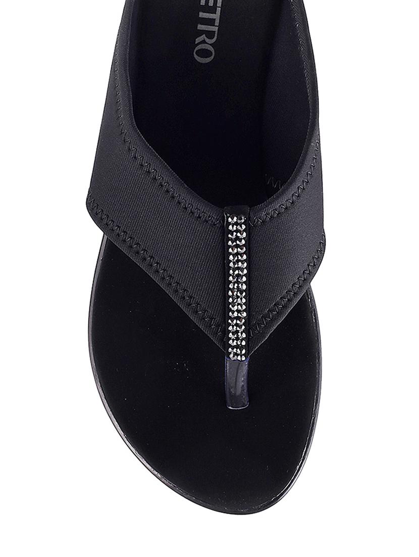 black leatherette sandal - 9900513 - Zoom Image - 4