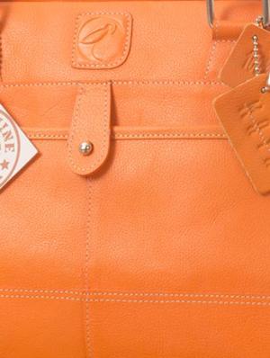 orange leather handbag - 9936918 - Standard Image - 4