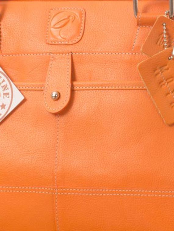 orange leather handbag - 9936918 - Zoom Image - 4