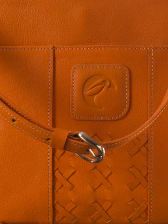orange leather handbag - 9936930 - Zoom Image - 4