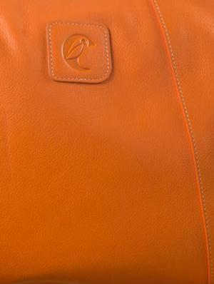 orange leather handbag - 9936942 - Standard Image - 4