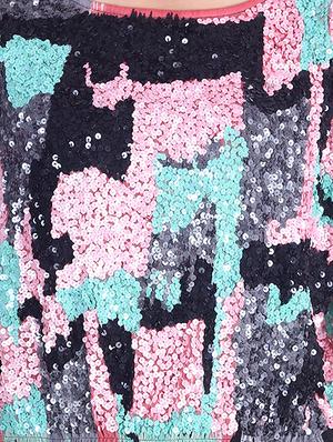 Multicoloured sequin embellished dress - 9973738 - Standard Image - 4