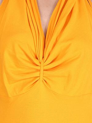 yellow cotton dress - 9973751 - Standard Image - 4