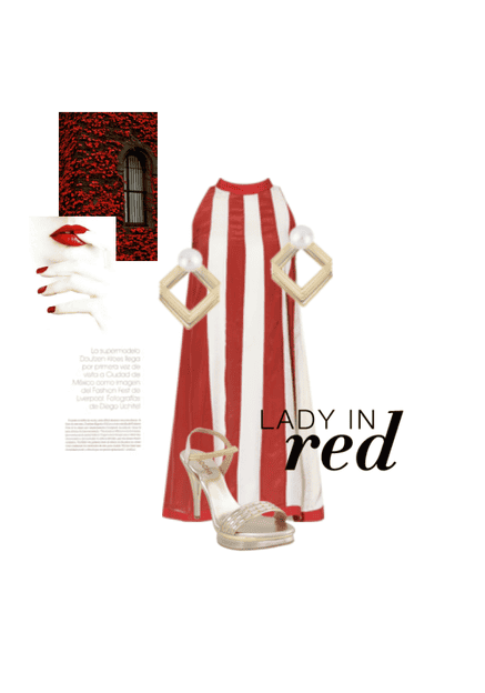 Lady in red