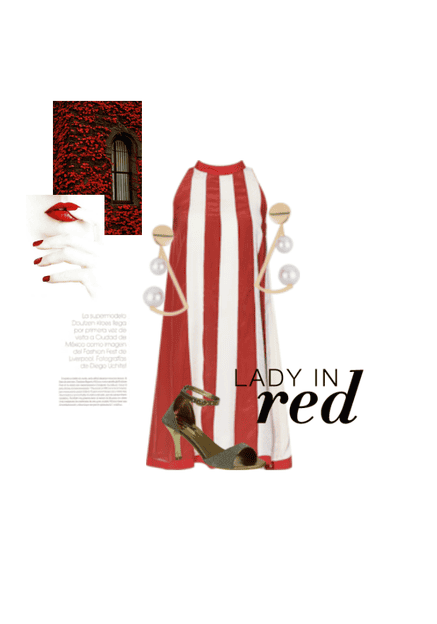Lady in red
