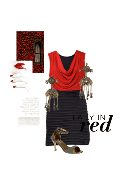 Lady in red
