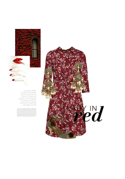 Lady in red