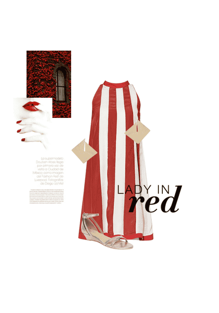 Lady in red