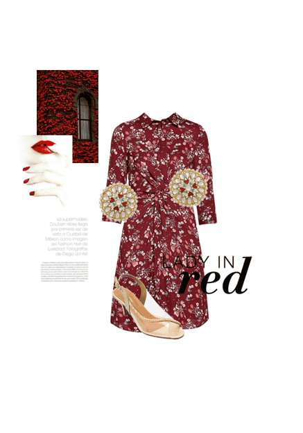 Lady in red