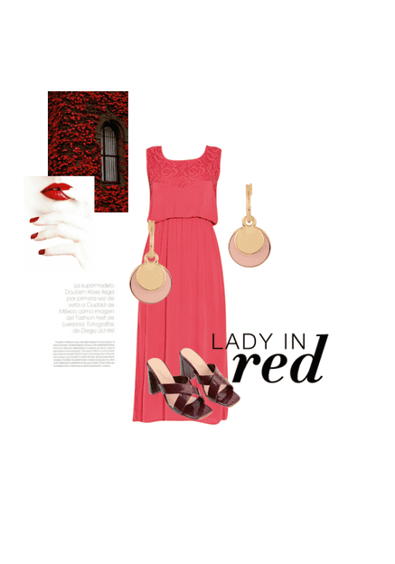 Lady in red