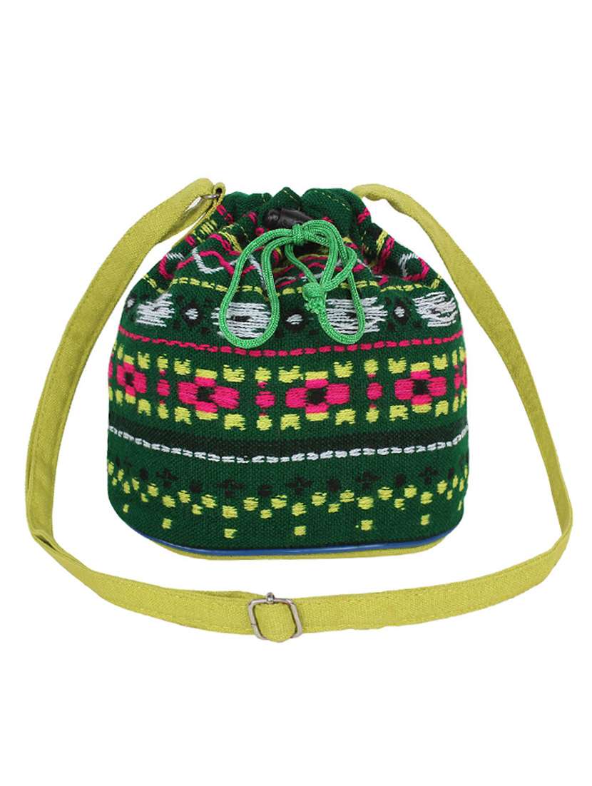 multi-colored  canvas potli