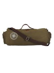 green canvas dufflebag Image