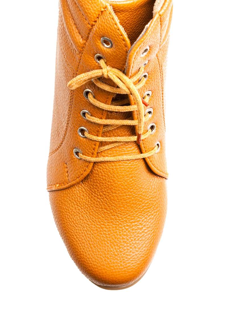 brown lace up ankle boot - 10051538 - Standard Image - 3
