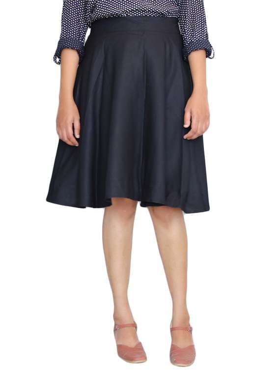 black viscose skirts