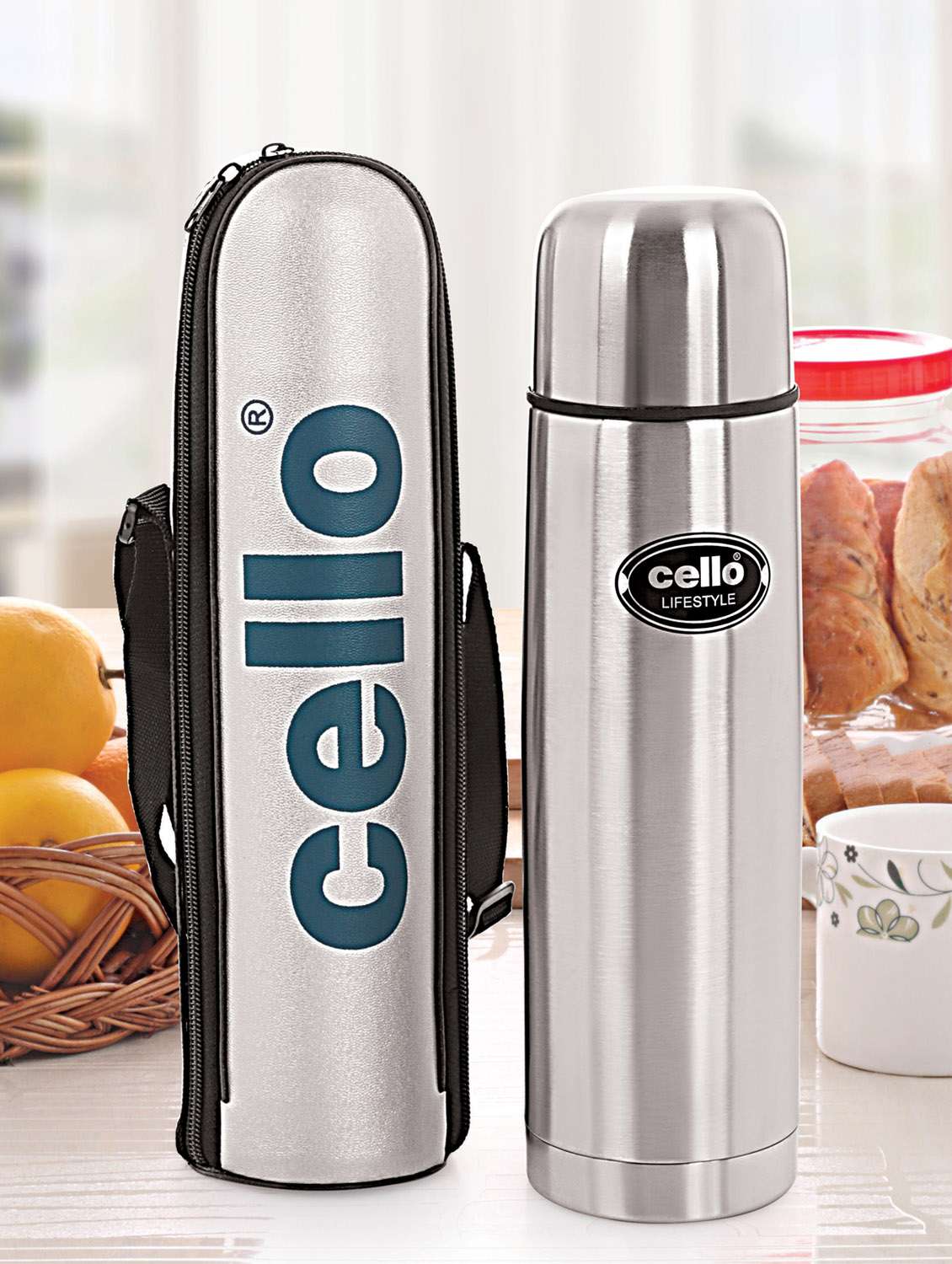 Buy online Cello Lifestyle Stainless Steel Flask, 1000ml from