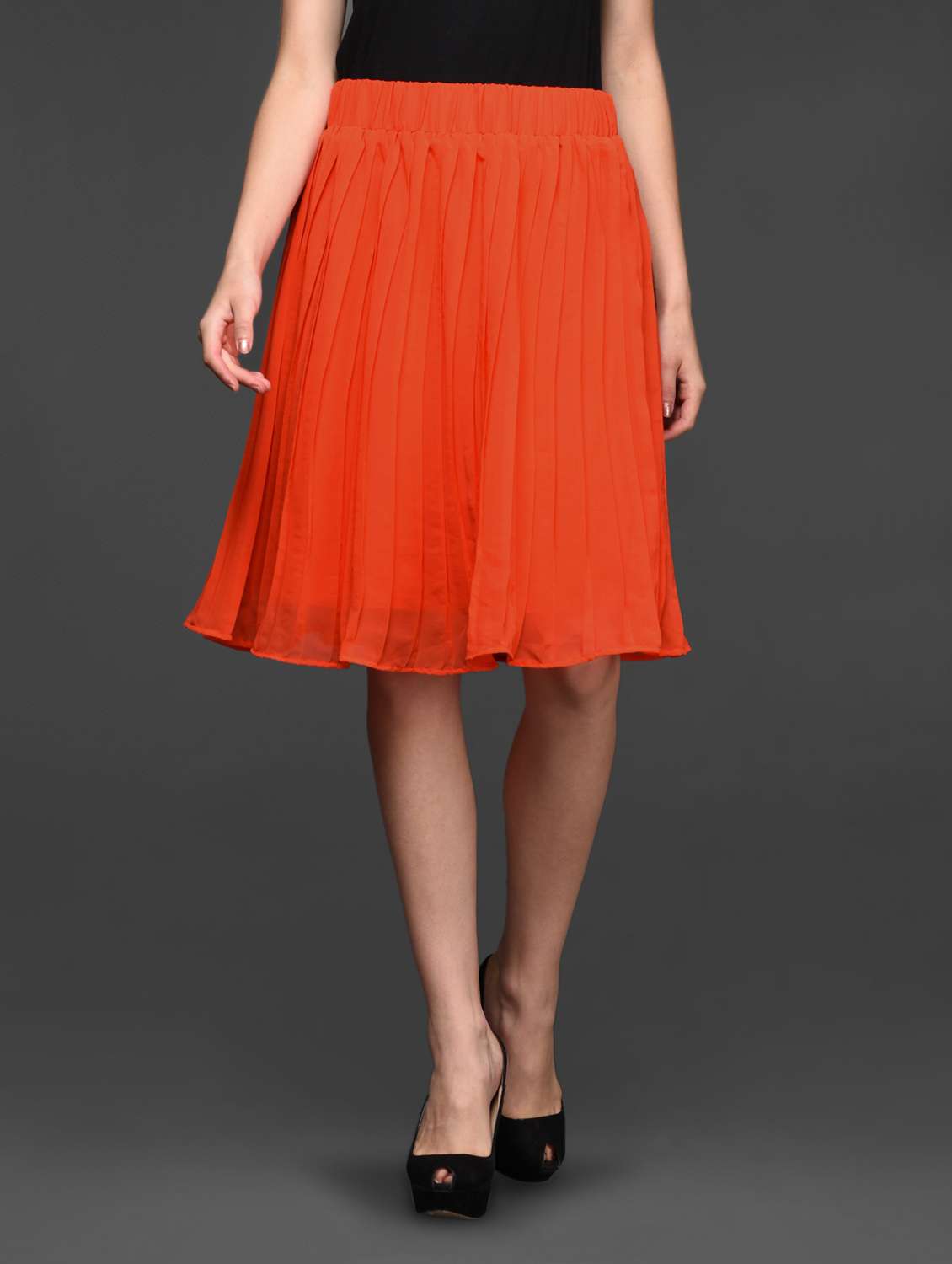 Flared Skirt Limeroad Knee Length Skirts Buy Online Flowy Knee