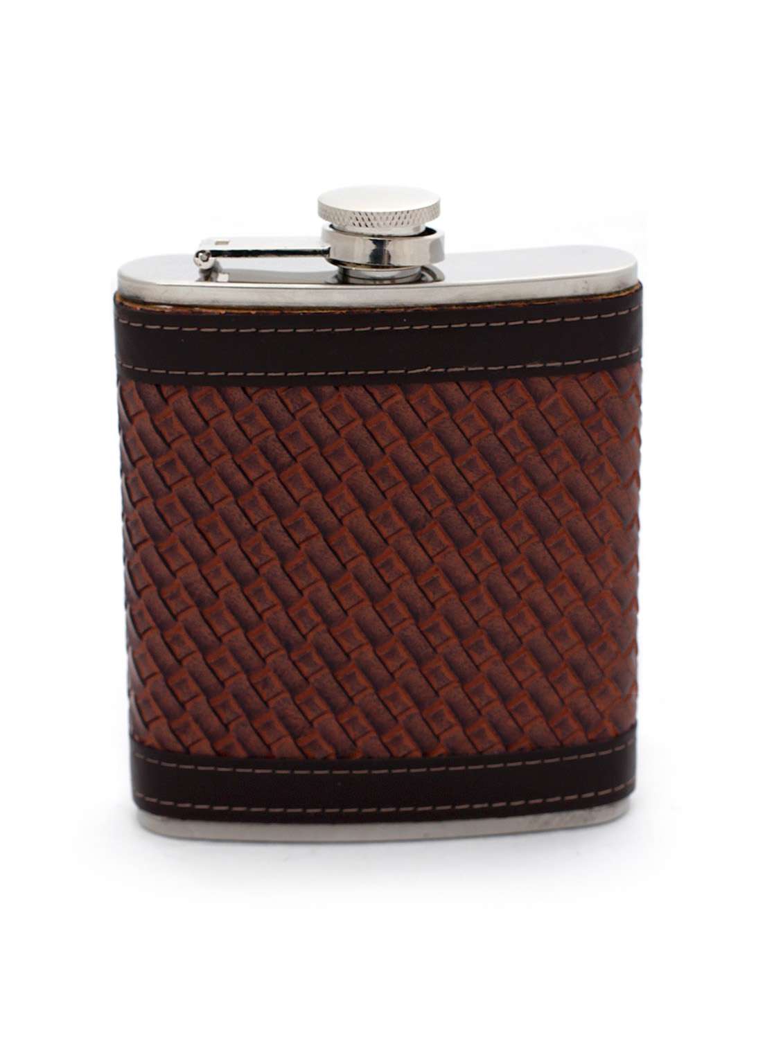 hip flask leather check - 10111550 -  Standard Image - 3